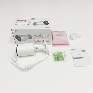 กล้อง IP Hik-vision ดั้งเดิมไมโครโฟนในตัว 4MP การตรวจจับการเคลื่อนไหวกล้อง POE กระสุน DS-2CD2043G2-IU - Product Image 5