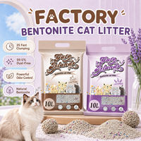 Litière pour chat Arena Para Gato Bentonite 99,5% sans poussière, directement de l'usine, pour la vente en gros aux animaleries
