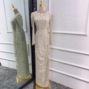 MANNI abito da <span class=keywords><strong>Hijab</strong></span> increspato da donna Maxi Chiffon floreale musulmano Dubai <span class=keywords><strong>turchia</strong></span> abiti islamici arabi - Product Image 5