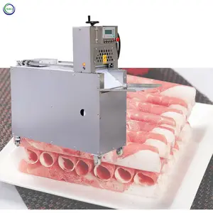 Commercial Lamb Leg Meat Roll Cutter Mutton Pork Meat Slicer Cutting Machine