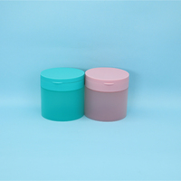 Pot vide en PP blanc à large ouverture avec couvercle rabattable 50G/100G/60ml pour crème hydratante, gommage corporel, masque capillaire et produits de beauté