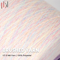 Fashion Knitwear Factory Direct Hand Knitting Fancy Yarn 100% Polyester 7.5 Denier Single Strand Dyeing and Mercerizing Yarn