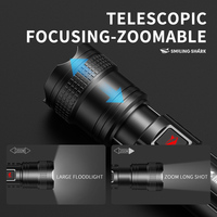 Lampe torche LED rechargeable super lumineuse, haute puissance, zoomable, portable, pour le camping, la randonnée, les situations d'urgence et le travail