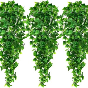 Artificial Pothos <b>Wall</b> Hanging Green Ivy Vines 100cm-200cm Indoor Office Plant <b>Decoration</b> Plastic <b>Leaf</b> Garland - Product Image 1