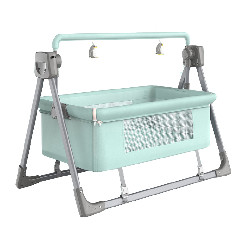 Удобная электрическая детская качели с москитной сеткой