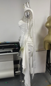 Abito da Donna in 3 Colori, Vestito Mini Plissettato Aderente, Abito da Festa e Vacanza Firmato, Taglie XS-L - Product Image 4