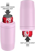 Refroidisseur de canettes isolé en acier inoxydable à double paroi 4 en 1 personnalisé refroidisseur de bière maigre d'une capacité de 12oz pour les fêtes