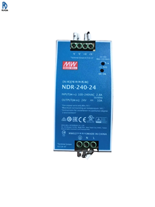 Alimentation électrique à montage sur rail DIN NDR-240-24 à haute efficacité, 24V 10A, sortie simple, alimentation industrielle à découpage avec fonction PFC - Product Image 1