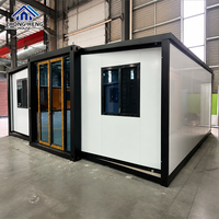 Maison conteneur extensible en acier 20ft 40ft, panneau sandwich, modulaire, mobile, pour hôtel, école, atelier, entrepôt – Vente directe usine OEM