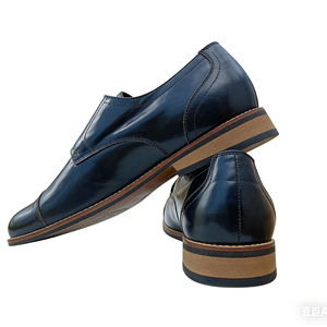 Zapatos Formales de Cuero Negro para Hombre al por Mayor, Zapatos Oxford de Cuero Genuino Hechos a Mano en Uganda, Zapatos de Vestir Cómodos para Oficina - Product Image 1