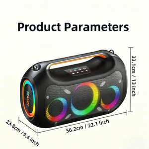 ZEALOT ZE51 Altavoz Inalámbrico Portátil para Exteriores de 250W de Alta Potencia, Bocina para Fiestas con 4 Subwoofers, Compatible con USB/TF/AUX, Luz RGB - Product Image 2