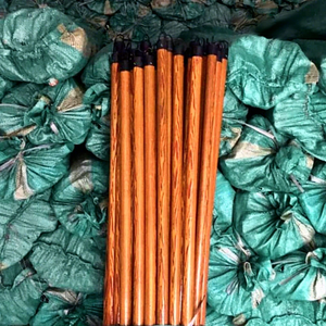 PVC Coated Wooden Handle Basic Broom with Plastic <b>Broomstick</b> Flagged Bristle & Easy Cleaning for Home Use - Product Image 4