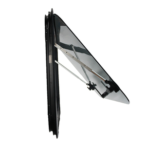 Ventana Esquinera de Vidrio Templado para RV/Caravana, Marco de Aluminio, Mosquitera Interior de ABS, Persiana, 4R70 2R90, Impermeable, para Camión/Caravana, 700*400 - Product Image 1