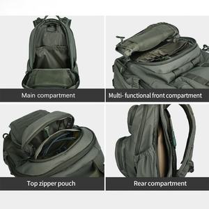 Sac à dos tactique en nylon 500D pour hommes, compatible avec les ordinateurs portables de 12,6 à 15,6 pouces, sac quotidien pour la randonnée, la chasse, la course à pied - Product Image 5