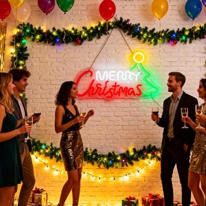 Insegna al Neon Commerciale 3D con Specchio <span class=keywords><strong>Infinito</strong></span>, Pupazzo di Neve Natalizio, Luci LED al Neon per Negozi <span class=keywords><strong>e</strong></span> Feste, Insegne Creative con Trasformatore - Product Image 4