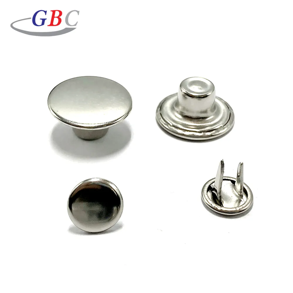 High quality garment accessories metal two prong jeans button for clothing