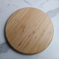 Plateau de service rond carré en bambou naturel pour mariage, assiette à dîner en bambou personnalisable avec logo, plat à gâteau