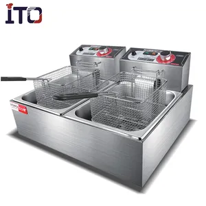 CI-82 commercial electric chicken wing fryer for donuts used