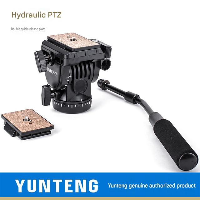 Yunteng 950 Hydraulic Pan-tilt Head Professional DV Camera/SLR Micro-adjustable Damping Tripod Head with 2 Quick-release Plates