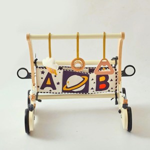 OkidoKids Trotteur en bois écologique 2-en-<span class=keywords><strong>1</strong></span>, jouet sûr et durable pour les premiers pas de bébé, modèle canadien - Product Image 5