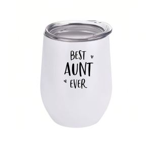 Tasse à œufs par sublimation très vendue, verre à vin de mariage, tasse isotherme en acier inoxydable 12oz, cadeau d'affaires - Product Image 4