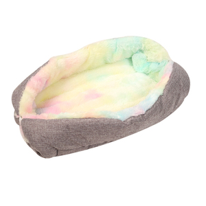 Neues Design Plüsch Haustier Matte Hunde bett 2 In 1 Winter Warm Square Haustier Bett für Hund und Katze - Product Image 2