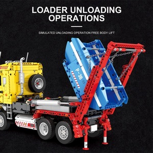 Juguete de Construcción de Control Remoto para Ingeniería Eléctrica, Bloques de Construcción de Plástico ABS, Camión a Escala 1:72, Kit Educativo para Armar - Product Image 4
