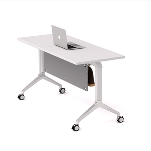 Table de conférence mobile en plastique, table de formation pliable avec roulettes, centre d'apprentissage personnalisé - Product Image 1