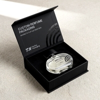 Boîte à parfum rigide de luxe sur mesure, style livre blanc magnétique, avec insert intégré, pour emballage cadeau de parfum
