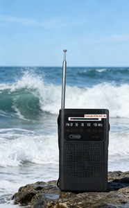 Radio Tascabile FM AM Leggera in Plastica con Altoparlante Integrato e Cinturino da Polso per Escursioni, Passeggiate e Campeggio - Product Image 6
