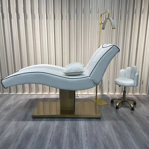 Lit de Luxe Moderne en Acier Inoxydable Doré pour Cils et Sourcils, Meuble de Salon de Beauté et Facial, Prix Usine - Product Image 1