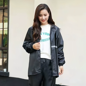 Set Impermeabile Completo per Uomo e <span class=keywords><strong>Donna</strong></span>, Giacca e <span class=keywords><strong>Pantaloni</strong></span> <span class=keywords><strong>Impermeabili</strong></span> Antipioggia per Adulti, Abbigliamento Outdoor - Product Image 5