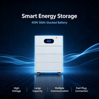 Precio de Venta Directa de Fábrica, Solución de Almacenamiento de Energía de Alta Potencia 409V 50Ah 20kWh, Celdas de Batería LiFePO4 Grado A con RS485/CAN