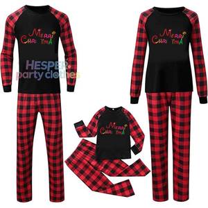 Nouveautés HP 2024, vente flash, pyjamas de Noël à manches longues, vêtements de détente, tenues assorties pour la famille, pyjamas pour enfants - Product Image 1
