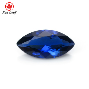 Redleaf nuovo arrivo Marquise taglio corindone sintetico gemma #34 #32 blu <span class=keywords><strong>zaffiro</strong></span> #2 #5 #8 <span class=keywords><strong>rosso</strong></span> rubino pietra per anello collana - Product Image 3