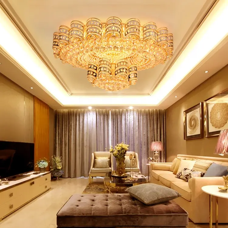 Fancy decorative art nordic hotel luxury villa design home living rooms modern led crystal ceiling light