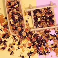 Hete Verkopende Hibiscus Citroen Gezondheidssmaak Thee Gemengde Fruitsmaak Losse Thee Lotusblad Rose Kruidenthee