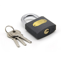 Serrure de sécurité extérieure personnalisée Super chinoise, cadenas en fer noir de 60mm, OEM, Offre Spéciale