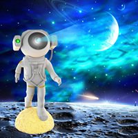 Nouveau projecteur d'étoiles astronaute amélioré, veilleuse avec télécommande, haut-parleur, lampe de plafond galaxie et nébuleuse, cadeau de Noël