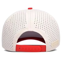 Casquette de baseball personnalisée brodée, légère, séchage rapide, résistante à l'eau, 5 panneaux, perforations laser, style trucker, pour l'été