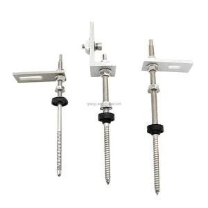 2022 hot selling M 10 hanger bolt and mount system for solar roof stainless steel with flange compatible with hook