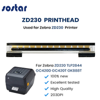 Новая термоголовка для принтеров Zebra GK888T, GC420D, GC420T, TLP2844, ZD230, ZD220 – высококачественная печатающая головка для принтера