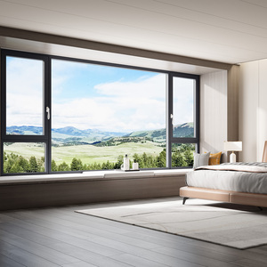 Ventana Abatible de Aluminio con Rotura de Puente Térmico Serie 80, Apertura Interior Simple, Doble Vidrio Aislante, Reducción de Ruido, Resistente al Viento, Aislamiento Térmico 1.8 - Product Image 1