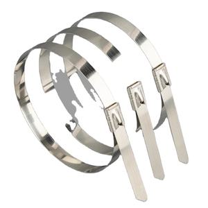 كابل من النايلون والفولاذ المقاوم للصدأ ذاتي القفل برباط من مادة PPA PVC المغلفة بالمعدن 8X150MM برباط كابل معدني قابل للكشف 8X150MM - Product Image 4