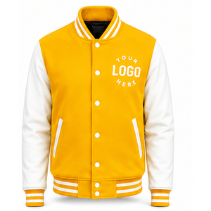 Custom Varsity <b>Jacket</b> <b>Men</b> Customized <b>Long</b> Sleeve New Style Baseball <b>Jacket</b> With Logo and Color Varsity <b>Jacket</b> <b>Men</b> OEM Service - Product Image 1