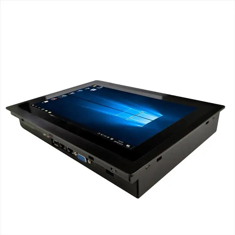 Tablet, 10.1 polegadas all-in-one j1900 win7 win10 touch painel industrial pçs ip65 embutido hmi tablet pc