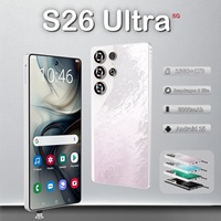 Smartphone Original S26 Ultra Android 15, 4G/5G Desbloqueado, 108MP, Doble SIM, Deca Core, 7.3 Pulgadas, 120Hz HD, Inglés/Francés/Español