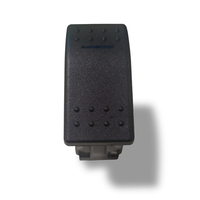 Interrupteur à bascule ouvert de type bateau KCD4-201-UT à 3 broches SPST pour modification automobile 12V 24V