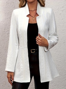 <span class=keywords><strong>Blazer</strong></span> transpirable tejido de Color sólido elegante para mujer transfronteriza con <span class=keywords><strong>plataforma</strong></span> independiente de comercio exterior europeo y americano - Product Image 6