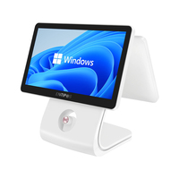 Terminal de point de vente (TPV) YINGDI C980 tout-en-un multi-OS (Windows/Linux/Android) à double écran, caisse enregistreuse tactile capacitive, Wi-Fi 6